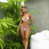Midnight Oasis Swim Top Print