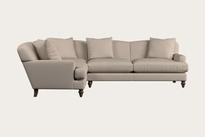 nkuku Deni Large Right Hand Corner Sofa | Make To Order | Recycled Cotton Natural | No Colour