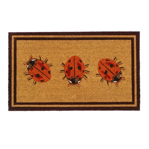 Ladybird Coir Doormat - 45x75cm