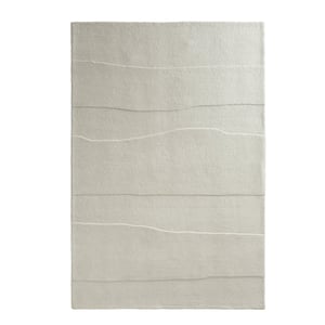 Sculptured Wool Rug Rock Cream - 200x290cm