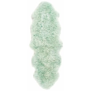 Genuine Sheepskin Rug Mint - Double - 70x175cm