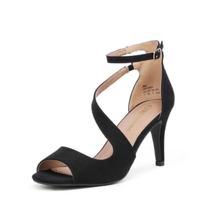 DREAM PAIRS Women s Open Toe Pump Stylish Heel Sandals