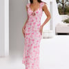 Rosé Midi Dress Pink