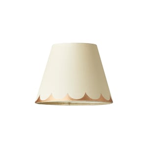 18cm pendant shade in gold scallops