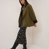 Khaki Cord Detail Barn Jacket