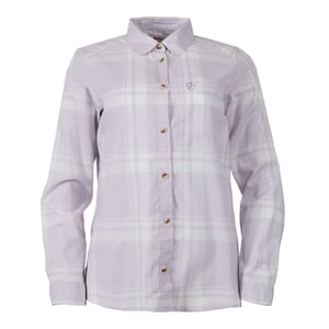 Fjallraven Womens Ovik Lite Flannel Shirt Chalk White / Lavender Mist