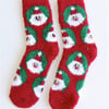 Christmas Fluffy Socks Red