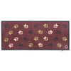 Wipe Your Paws Burgundy Runner - 65x150cm