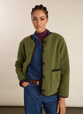 Caitlin Recycled Fleece - UK 10 | EU 38 | US 06 / Khaki
