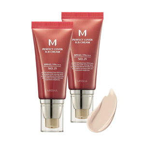 MISSHA M Perfect Cover BB Cream Dual Pack - #21 Light Beige + #21 Light Beige