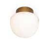 Parker Alabaster Natural Brass & Stone Flush Mount