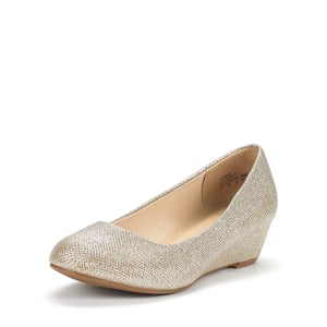 DREAM PAIRS Mid Wedge Heel Pump Shoes