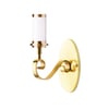 Tagliatelle rechargeable wall fitting in antique brass