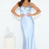 Lorelei Satin Maxi Dress Blue