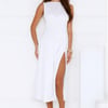 Sun Drenched Days Midi Dress White
