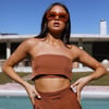 Blind Love Crop Brown