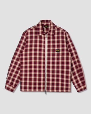 Zip Shirt (Red Check) - XXL