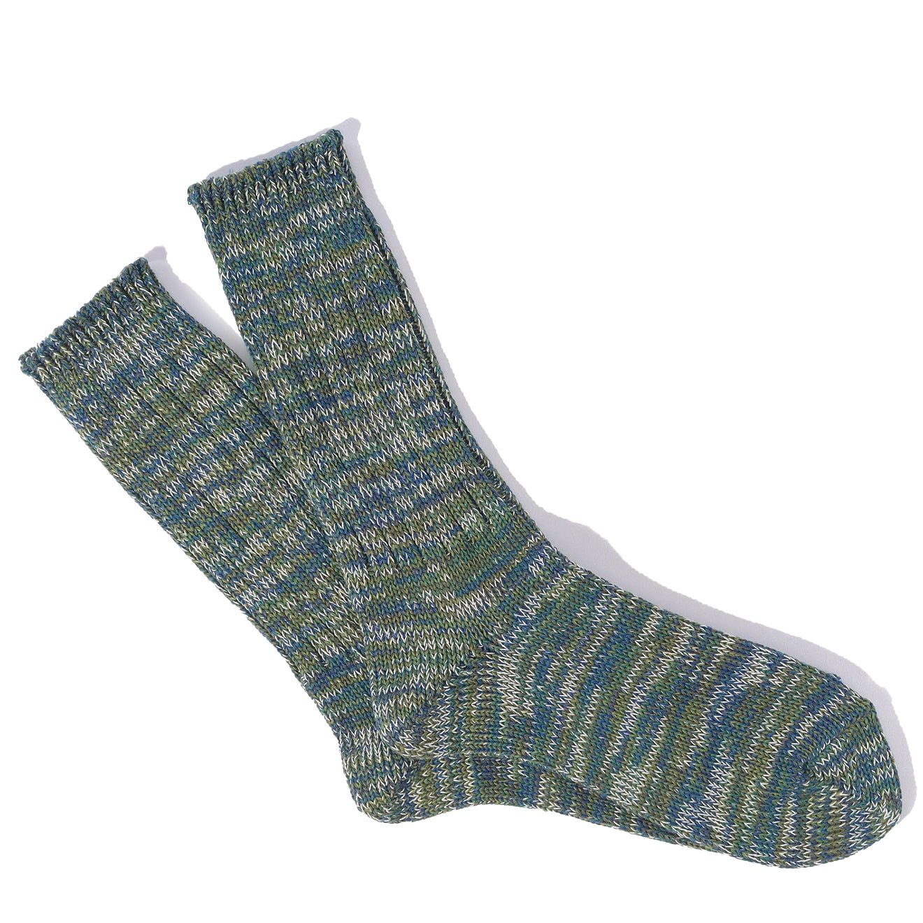 Anonymous Ism 5 Colour Mix Crew Socks Moss
