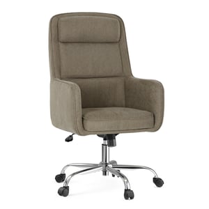 COLAMY COCOON High-Load Cloud Comfort Swivel Office Chair for Home & Beyond - Taupe