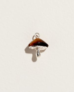 Inlay Mushroom Charm
