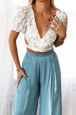 HELLO MOLLY Midsummers Day Crop White