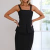 Refined After Hours Tailored Top Black