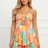 Vibrant Squeeze Romper Orange