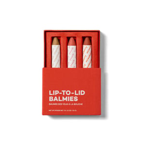 3-in-1 Balmie Crayon Trio Set - GOLDEN HOUR - Chestnut, Peach, Strawberry - Strawberry sunsets and a golden chestnut glow