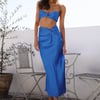 Keep Living Large Maxi Skirt Blue