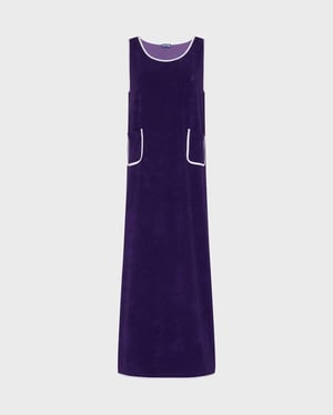 Vilebrequin - Women Terry Long Tank Dress Solid - Dress - Lindsay - Purple - Size XL