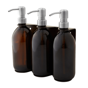 Gold Triple Wall Mounted Soap Dispenser