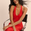 Red Cali Halterneck Maxi Dress