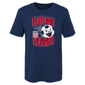 Junior Outerstuff USMNT Future Soccer Player Navy Tee / 7