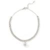 Jeulia Simple Design Round Cut Sterling Silver Anklet