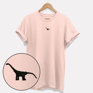 Tiny Embroidered Dino T-Shirt (Unisex)