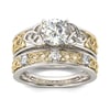 Jeulia Celtic Knot Round Cut Sterling Silver Ring Set