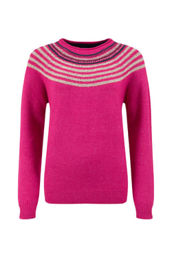 Weird Fish Sinatra Patterned Knit Jumper Gerbera Size 8