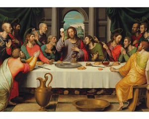 The First Eucharist, Depicted in The Last Supper