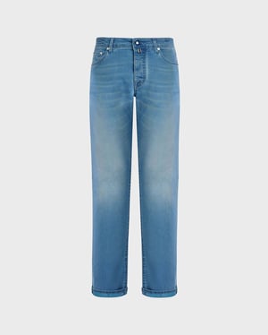 Vilebrequin - Men 5-pockets Denim Pants Tropical Turtles - Jeans - Gbetta18 - Blue - Size 40
