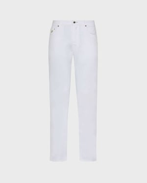 Vilebrequin - Men Solid Linen And Cotton Pants - Jeans - Gbetta18 - White - Size 32