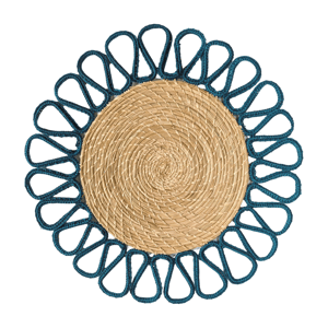 Harmony Handwoven Iraca Placemat - Baby Blue