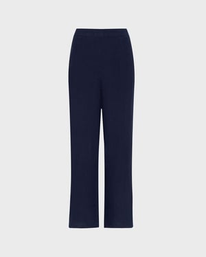 Vilebrequin - Women Linen Comfort Pants Solid - Pant - Louizon - Blue - Size L