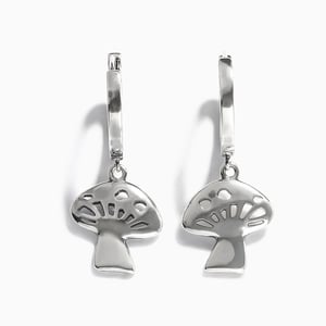 Jeulia "Mushroom" Sterling Silver Earrings