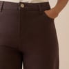 Brown Putney Barrel Leg Jeans
