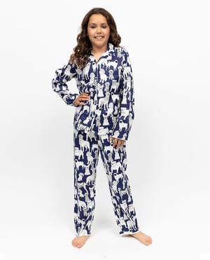 Indigo Girls Dog Print Pyjama Set - 10-11