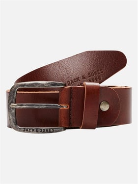 Jack & Jones Jj Paul Leather Belt - Brown - XL