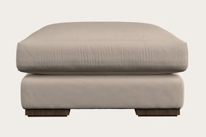 nkuku Guddu Dining Footstool | Make To Order | Medium | Recycled Cotton Natural