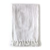 Montauk Linen King Blanket   White