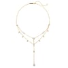 Dazzle Double Chain Y Necklace Sterling Silver