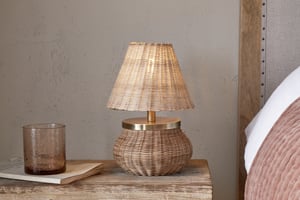 nkuku Cija Rattan Table Lamp | Lamps | One Size | Natural